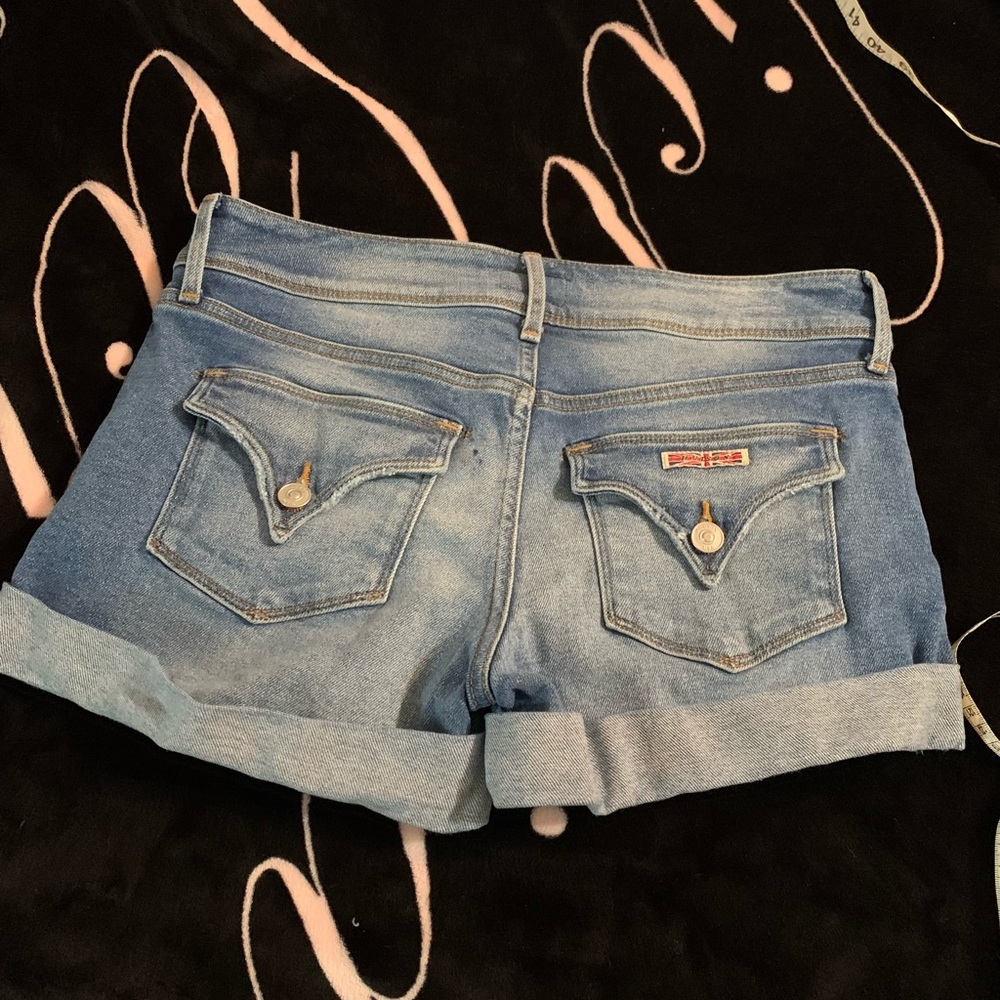 Hudson flap pocket denim shorts size 28